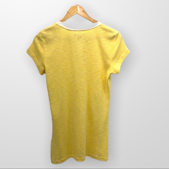 Striped Tee With Lace Up Placket - Picture 6 of 11